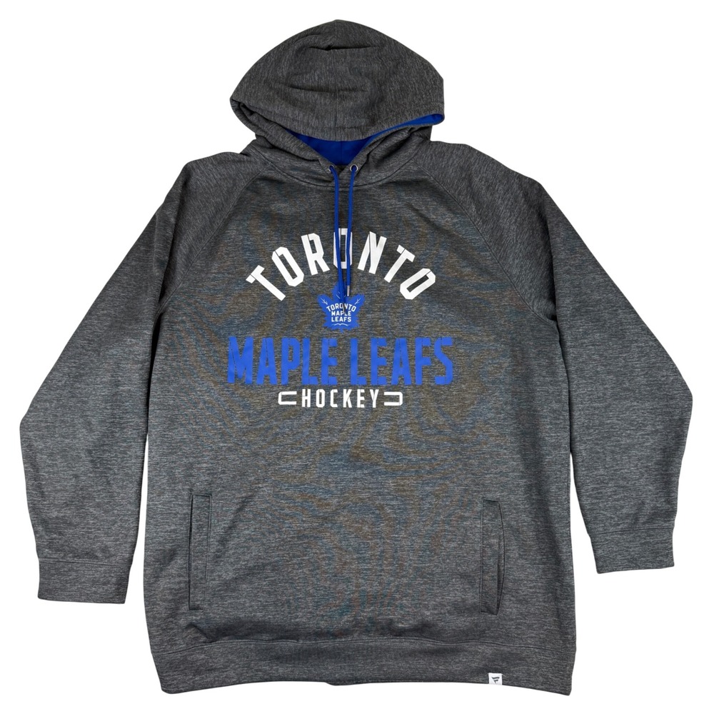 Fanatics Toronto Maple Leafs Hoodie Mens 3XB Grey NHL Hockey Sweatshirt 3X5B